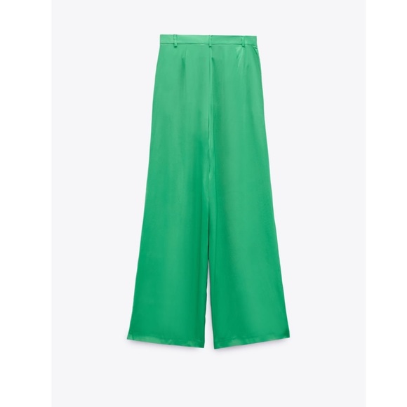 Zara 2 set satin effect full length pants and blazer - Picture 7 of 15